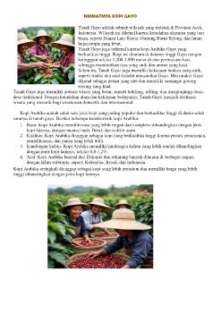 NIKMATNYA KOPI GAYO_Neat