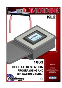 Kondor® KL 2 - E-1063 Programming and Operation Manual