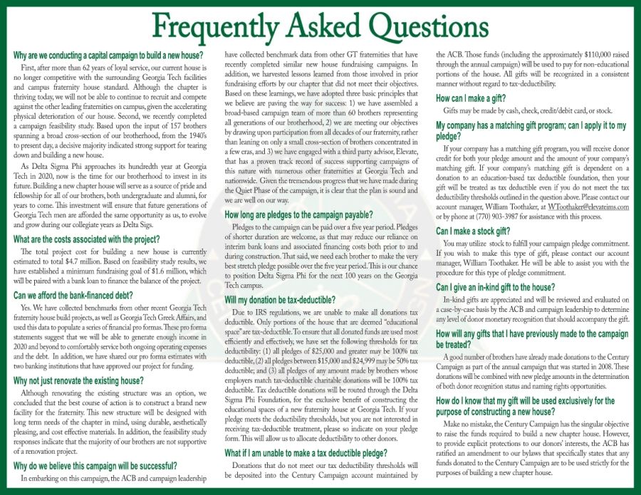Century Campaign FAQs