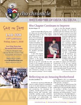 Rho Chronicle - Fall 2018