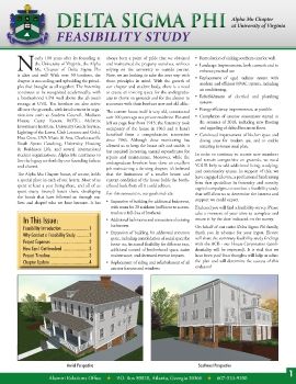Alpha Mu Chapter of Delta Sigma Phi Feasibility Study