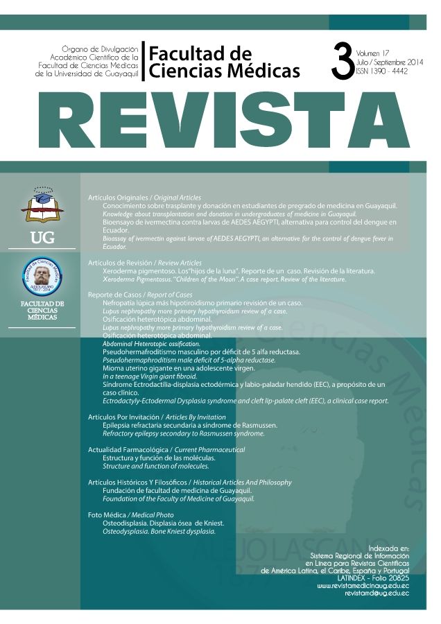 REVISTA DE MEDICINA DE LA UG. VOL 17, N3, 2014