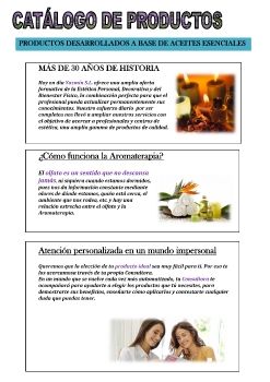 Catálogo de productos-Aromaterapia