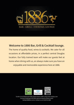 1886 Menu