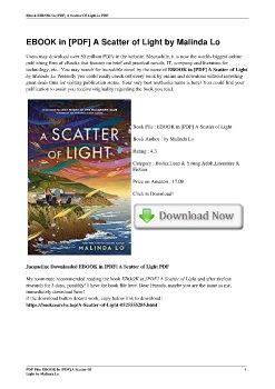 EBOOK in [PDF] A Scatter of Light by Malinda Lo