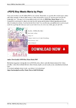 +PDF$ Boy Meets Maria by Peyo