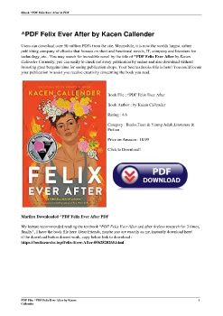 <FREE>^PDF Felix Ever After by Kacen Callender