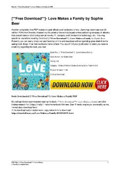 [**Free Download**]- Love Makes a Family by Sophie Beer