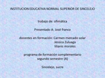 OFIMATICA EDUCATIVA- DERECHOS Y DEBERES DE LOS NIÑOS Y NIÑAS