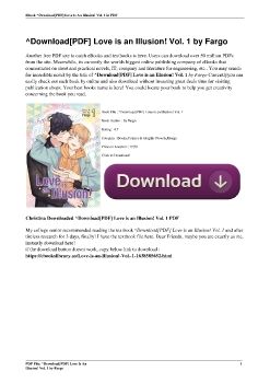 ^Download[PDF] Love is an Illusion! Vol. 1 by Fargo