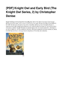 [PDF] Knight Owl and Early Bird (The Knight Owl Series, 2) by Christopher Denise