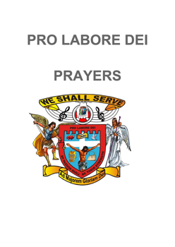 Pro Labore Dei Prayers