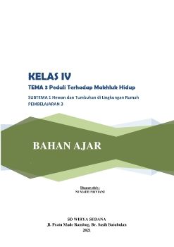 KELAS IV TEMA 3 SUBTEMA 1 PB 3