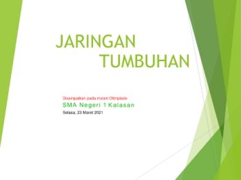 JARINGAN TUMBUHAN