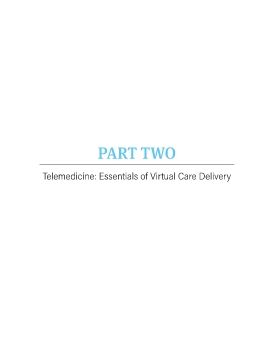 Telemedicine - Essentials of Virtual Care Delivery Part Two