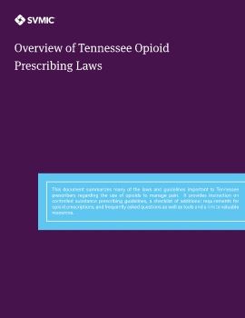 Overview of Tennessee Opioid Prescribing Laws