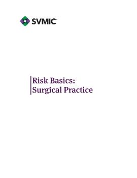 2022 Risk Basics - Surgical Practice