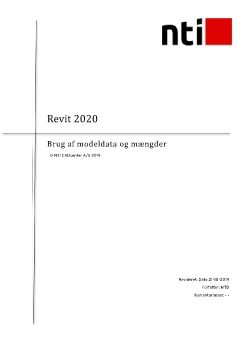 Revit - Brug af modeldata_Skemaer-Indlejring