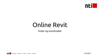 Online, Revit - Koter og koordinaterPPT