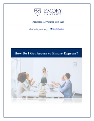 How Do I Get Access to Emory Express?