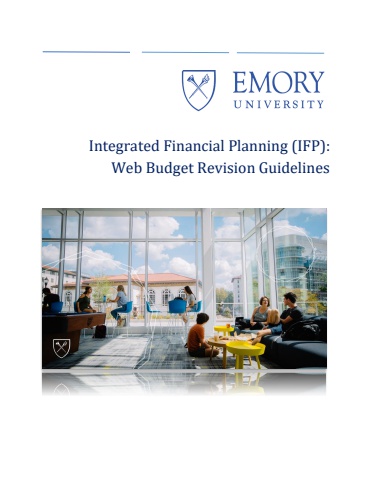 IFP Web Budget Revision Guidelines