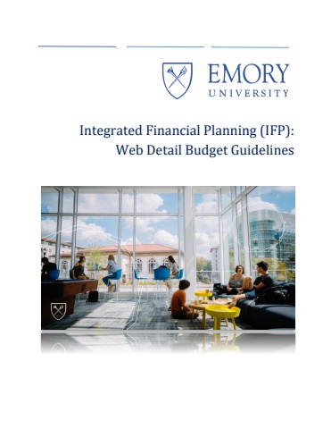 IFP Web Detail Budget Guidelines