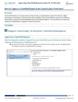 How do I Approve a ChartField Request in GL Workcenter