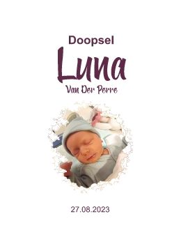 Boekje Doopsel Luna 27.08.2023