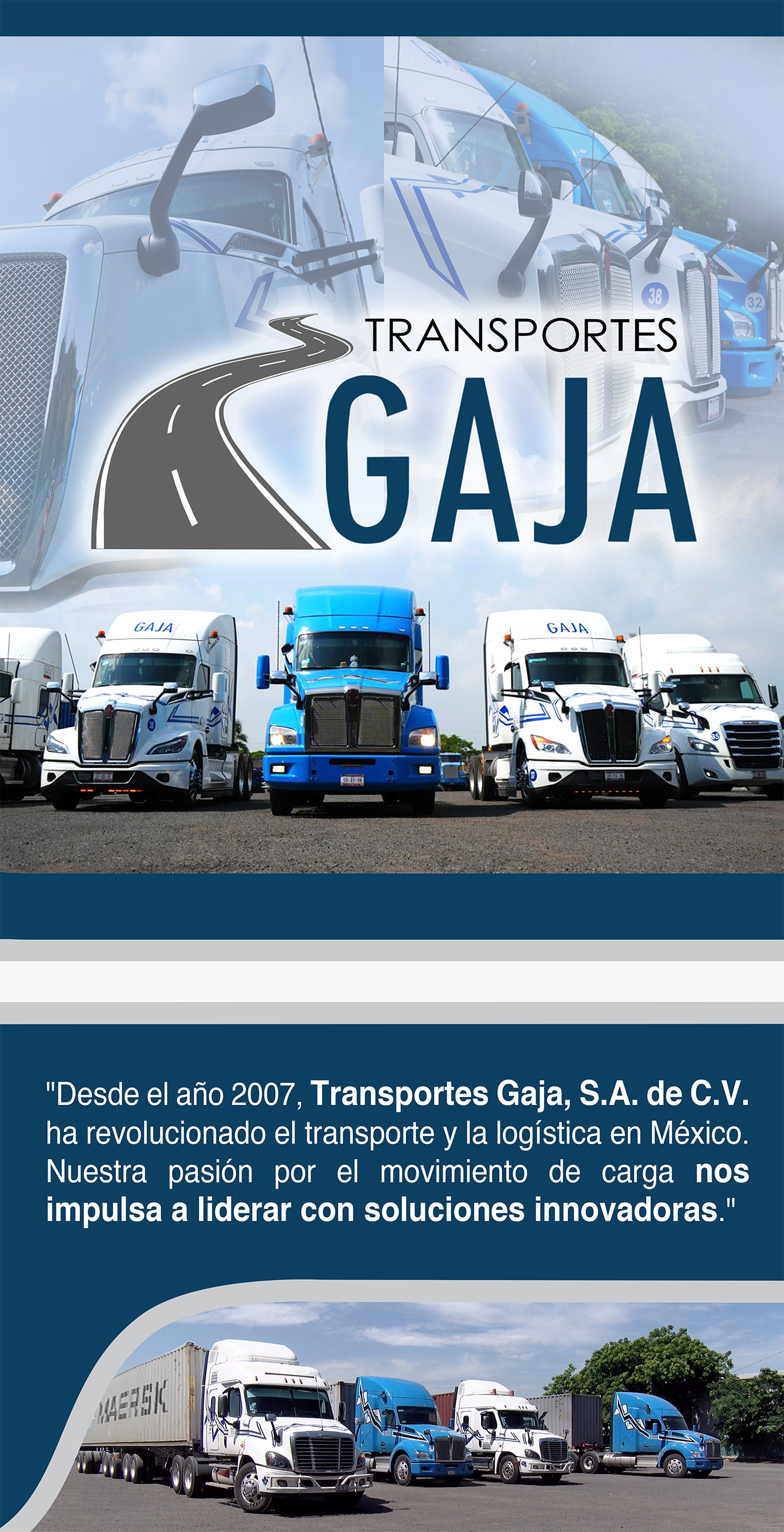 Tríptico TRANSPORTES GAJA 2024