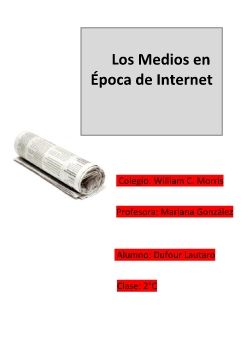 Los Medios en tiempos de Internet