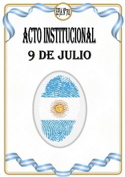 Acto Institucional 9 de Julio EPJA N°701