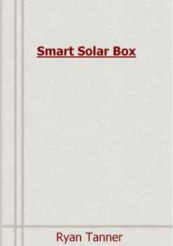 Smart Solar Box By Ryan Tanner (PDF Book Download)