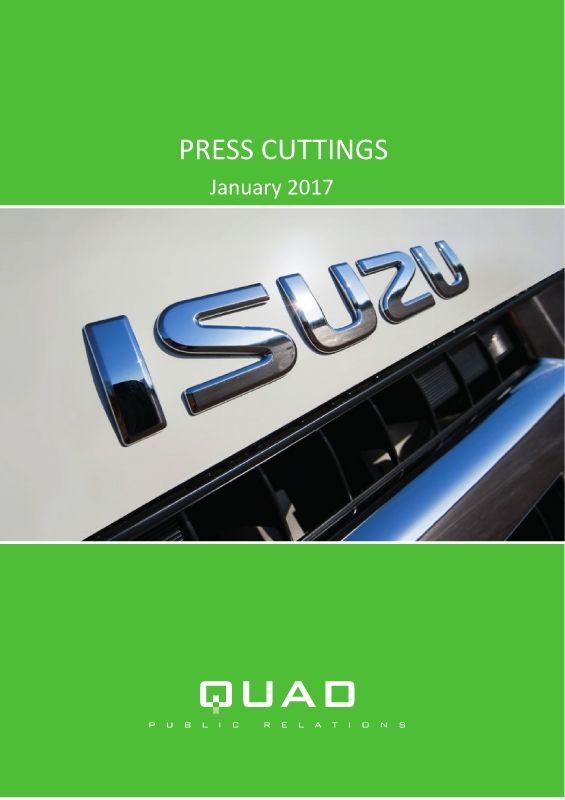 Isuzu Truck Press Cuttings January 2017