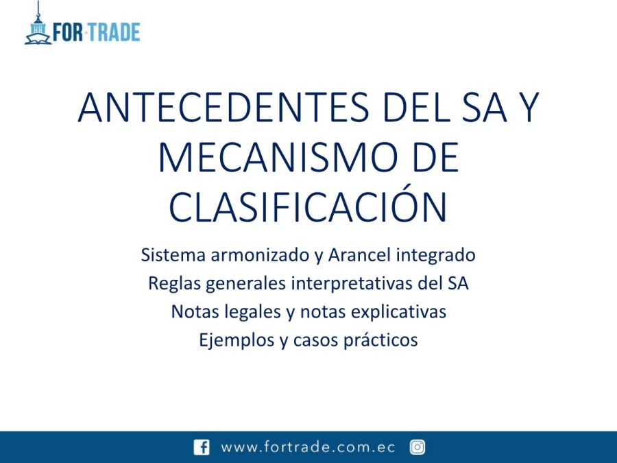 MODULO 1 ESCUELA CLASIFICACIÓN ARANCELARIA