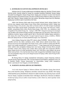 ORGANISASI PERGERAKAN MASA PENDUDUKAN JEPANG