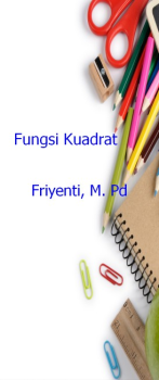 MAT KLS 9 PERT 20_PERGESERAN GRAFIK FUNGSI KUADRAT