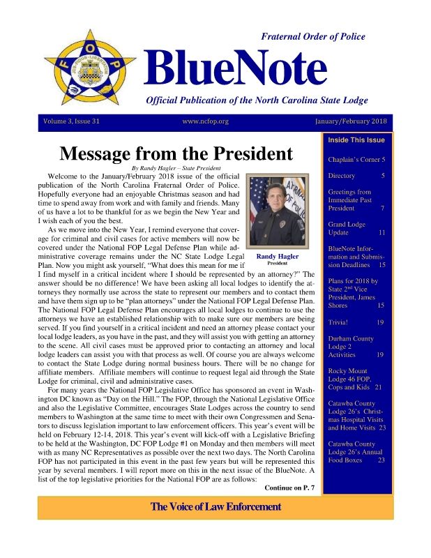 EAST FOP BlueNote January February 2018