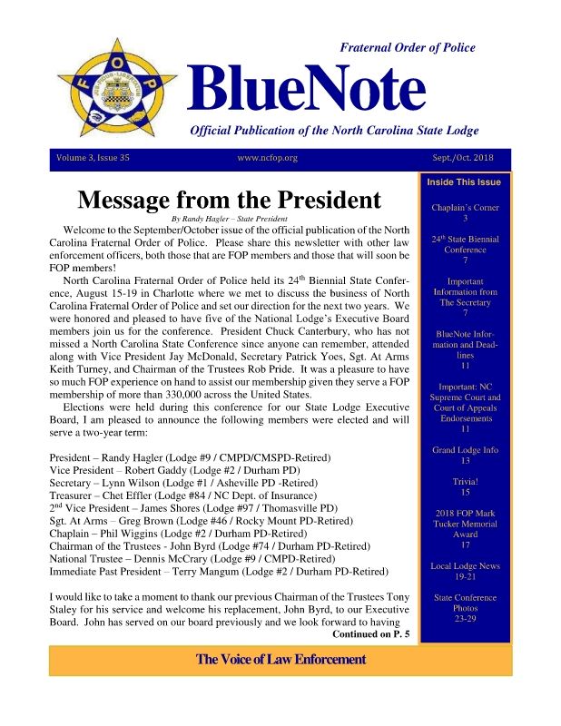EAST FOP BlueNote September 2018