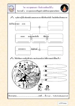 ใบงานพุทธประวัติ ป.4