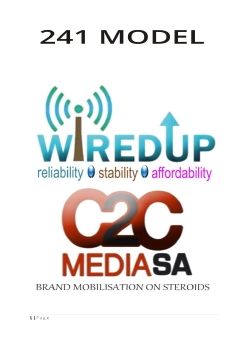 WiredUp C2CMediaSA Proposal Summary