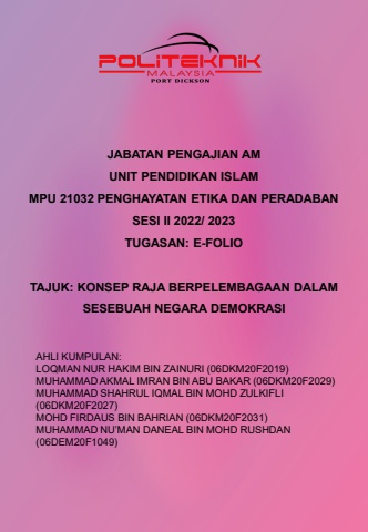 E-folio Raja Berperlembagaan group 3