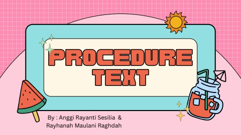 Procedure Text materi