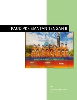 Profil paud pkk siantan tengah II