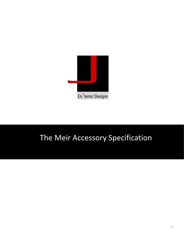 Meires Accessorary Specifications