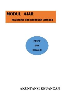 MODUL AJAR AKUNTANSI KEUANGAN FASE F, XI