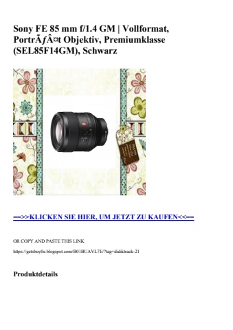 5186 sony fe 85 mm f 1