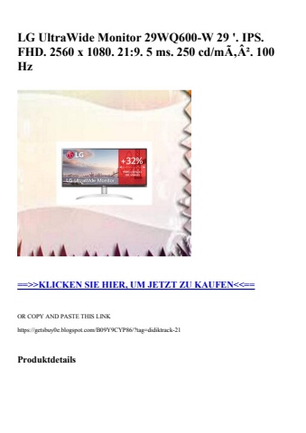2521 lg ultrawide monitor 29wq600-w 29 '
