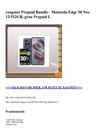 6195 congstar prepaid bundle - motorola edge 50 neo 12 512gb  grau prepaid l