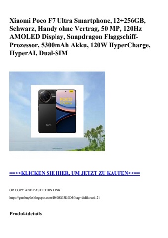 6869 xiaomi poco f7 ultra smartphone  12 256gb  schwarz  handy ohne vertrag  50 mp  120hz amoled display