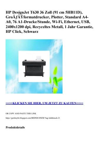 1491 hp designjet t630 36 zoll  91 cm 5hb11d   groãƒâÿformatdrucker  plotter  standard a4-a0  76 a1-druc